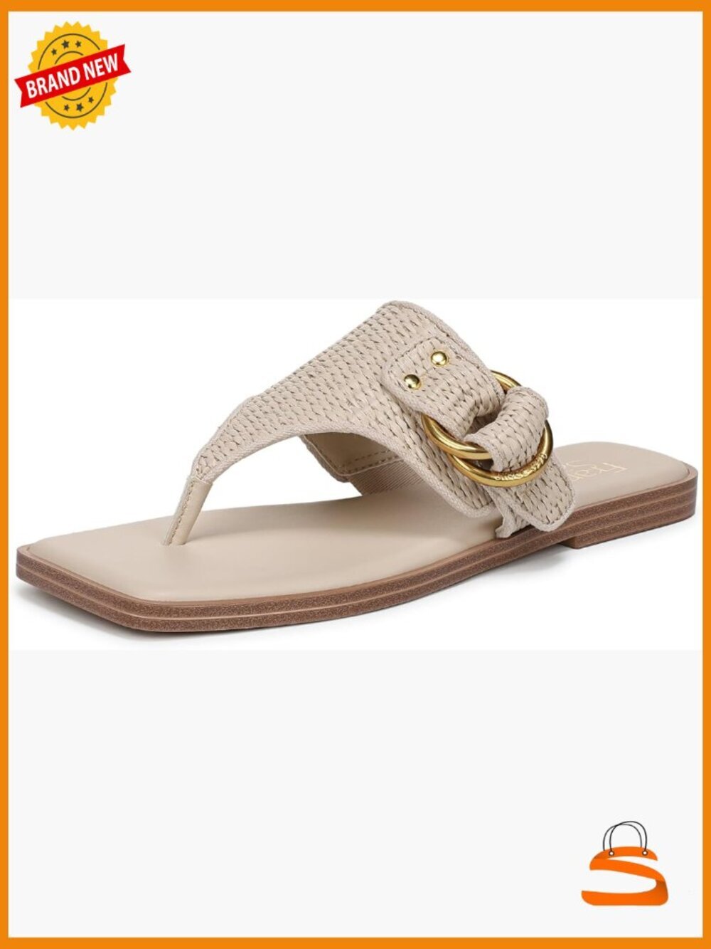 Chic woven thong sandals, adjustable buckle, flat heel comfort